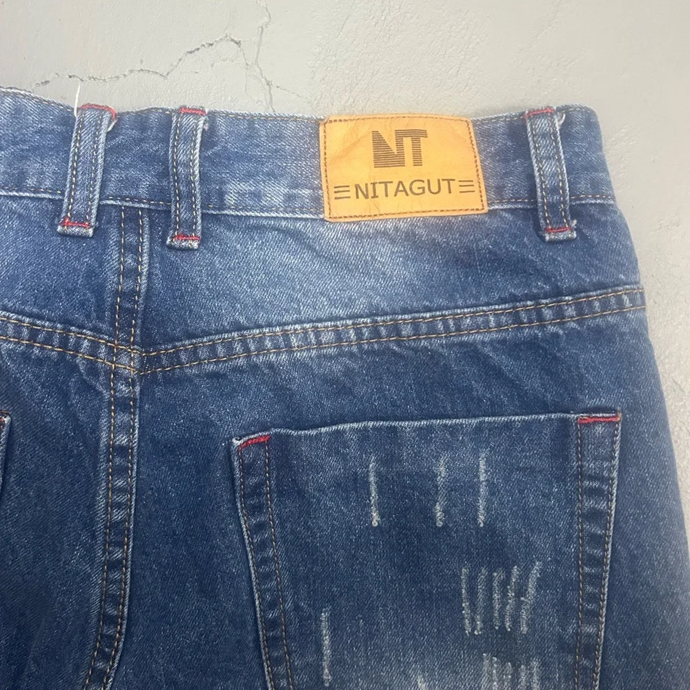 Men's Nitagut Distressed Blue Jeans